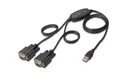 Produktbild: Digitus USB 2.0 zu 2x RS232-Kabel