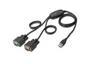 Produktbild: DA-70158 DIGITUS USB 2.0 zu 2x RS232-Kabel ~D~