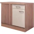Produktbild: FlexWell Eckunterschrank, Kaschmir, Metall, 1 Fächer, 1 Schublade(n) Schubladen, 110x86x60 cm, Made in Germany, individuell planbar, Küchen, Küchenmöbel, Küchenschränke, Küchenunterschränke
