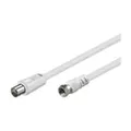 Produktbild: Wentronic Goobay SAT/Antenna Anschlusskabel, Weiß, 1.5 m - F-Stecker <=> IEC/Koax-Stecker (11726)
