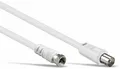 Produktbild: GOOBAY SAT-Antennenanschlusskabel F-Stecker/Koaxstecker, weiss, 1,5 m