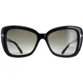 Produktbild: Tom Ford Square Womens Glänzend Schwarz Rauch Gradient Maeve FT1008
