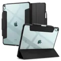 Produktbild: Spigen Ultra Hybrid Pro Hülle für iPad Air 13 Zoll 8. M4 / 7. M3 / 6. Generation M2 (2026/25/24) mit Stifthalter Auto Schlaf/Wach Funktion Transparenter Rückseitenschale Veganes Veloleder - Schwarz