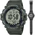 Produktbild: Casio Uhr Illuminator Worldtime - Long Strap AE-1500WHX-3AVDF - Grau