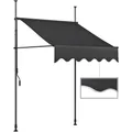 Produktbild: GARDEN PLEASURE Klemmmarkise, anthrazit, polyester - grau