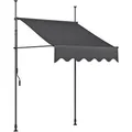 Produktbild: Garden Pleasure Klemmmarkise anthrazit 200,0 x 120,0 cm