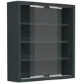 Produktbild: Mid.you Hängevitrine, Anthrazit, Holzwerkstoff, 3 Fächer, 37x40x10 cm, hängend, Wohnzimmer, Wohnwände, Vitrinenschränke