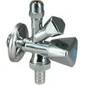 Produktbild: Markenlos - Kombi-Eckventil 1/2 Zoll mit rv, 10mm Quetsche, Geräteanschluss, Doppelspindel
