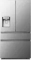 Produktbild: Hisense RF728N4SASE Stand Side by Side French Door Kombination, 91,4 cm breit, 560 L, Total No Frost, Urlaubsmodus, Wasserspender, Eiswürfelspender, Premium Inox-Look
