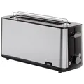 Produktbild: Braun HT 1610 BK PurShine Langschlitz-Toaster edelstahl/schwarz Brötchenaufsatz