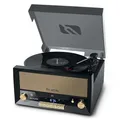 Produktbild: Muse MT-110 B Retro Plattenspieler mit USB, AUX-In, CD, Bluetooth schwarz