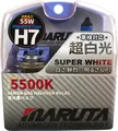 Produktbild: MARUTA SUPER WHITE H7 55W 5500K Xenon-Effekt Halogenlampe Abblendlicht ECE