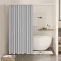 Produktbild: WOLTU Duschvorhang 180x180 cm Grau, schimmelresistenter Textilvorhang, wasserdicht und waschbar, Badezimmer-Vorhang aus Polyestergewebe mit 12 Duschvorhangringen für Dusche und Badewanne