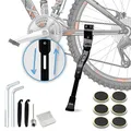 Produktbild: VELO ELEMENTS Fahrradständer 24-28 Zoll, Höhenverstellbarer Fahrrad Seitenständer, Universal Bike Stand für Mountainbike, Rennrad, Trekking-Rad
