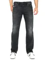 Produktbild: Diesel Larkee-X - Herren Regular Straight Fit Jeans - Blau, Schwarz, Grau, Größe:W34, Farbe:RB063 - Schwarz, Länge:L32