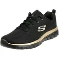 Produktbild: Skechers Graceful - Get Connected - Black / Rose Gold Polyester Größe: 40 Normal - Schwarz - 40