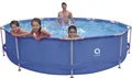 Produktbild: Pool Frame Stahlrahmen 366x76cm Poolfolie Schwimmbad Ersatzpool Gartenpool