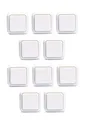 Produktbild: 10er Set Wechselschalter McPower Finery, 250V/10A , AP, weiß