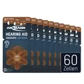 Produktbild: ANSMANN Hörgerätebatterien Typ 312 braun, 60 Stück