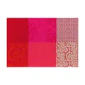 Produktbild: Le Jacquard Francais 22097 (2er Set) Beschichtetes Platzset Fleurs Kyoto Cerise 52 x 38 cm Baumwolle