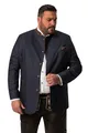 Produktbild: Men Plus Herren große Größen Übergrößen Menswear L-8XL Janker, Trachten, Leinenoptik, Stehkragen Navy blau 72 831435130-72