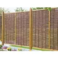 Produktbild: T & J Weidengeflechtzaun Fogo mit Rahmen und Streben 180 cm x 180 cm