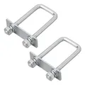 Produktbild: ProPlus 342458 2x Zurrbügel U-Bügel eckig M10 verzinkt, Silber, 40 x 110 mm