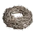 Produktbild: Weidenkranz weiß gewischt 30cm ø, Höhe 8cm Türkranz Tischkranz Deko Holz Kranz