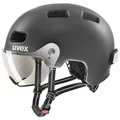Produktbild: UVEX Rush visor Urban City Fahrradhelm dark silver mat 55-58 cm