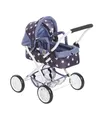 Produktbild: Bayer Chic 2000® Puppenwagen Smarty – Sternchen Navy – Zusammenklappbar – Mit Verdeck, Tasche, Kissen & Decke – Griffhöhe 56 cm – Für Kinder ab 2 Jahren