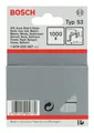 Produktbild: Bosch Zubehör Typ 53 Feindrahtklammer - 0,74 x 12 x 11,4 mm - 1000er-Pack - 1609200367 (1.000 Stück)