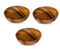 Produktbild: Levandeo® Dekoteller, 3er Set Teller Akazie 10x2,5cm Rund Holz Design Schale Snackschale