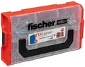 Produktbild: fischer FixTainer PowerFast II Spanplattenschraube, vorsortierte Sortimentsbox mit 700 Schrauben und 2 Bits, Senkkopf, Vollgewinde und TX-Antrieb, universelles Set zur Befestigung