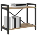 Produktbild: vidaXL Bücherregal Artisan-Eiche 60 x 30 x 50 cm Holzwerkstoff, Moderner Industrie-Bücherregal, Gestell für Stauraum, Deko Regal für die Wohnung, freistehender Buchschrank