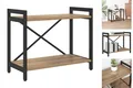 Produktbild: Bücherregal Eiche Handwerklich 60x30x48,5 Cm MDF Und Stahl