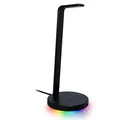 Produktbild: Razer Base Station V2 Chroma - Headset-Ständer mit USB-Hub und RGB-Beleuchtung (mit 7.1 Surround Sound, Integrierter Kopfhörer-Halter, Rutschfester Standfuß) Schwarz