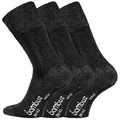 Produktbild: FussFreunde Komfortsocken 3 Paar Bambussocken mit FROTTEEPOLSTERSOHLE und Antiloch-Garantie schwarz 35-38