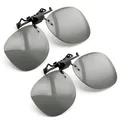 Produktbild: PRECORN 2er Set 3D Brille Clip-On Universale Passive 3D Brille für Brillenträger kompatibel mit vielen versch. Geräten