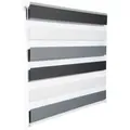 Produktbild: Doppelrollo Klemmfix ohne Bohren, Duo Rollo Zebrarollo Fensterrollo Klemmrollo Seitenzugrollo Easyfix lichtdurchlässig und verdunkelnd Rollos für