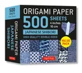 Produktbild: Origami Paper 500 Sheets Japanese Shibori 4 (10 CM): Tuttle Origami Paper: Double-Sided Origami Sheets Printed with 12 Different Blue & White Patterns