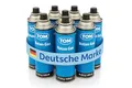 Produktbild: TOM 8 x, 12 x oder 28 x Butangas Kartuschen 227 mit MSF-1A Bajonett Ventil – Die Butan Gas Kartuschen sind ideal beim Camping für Campingkocher, Gaslampe & Co. oder für Unkrautbrenner, Flächenbrenner
