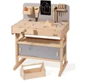 Produktbild: howa Spielwerkbank, Kinderwerkbank aus Holz mit Werkzeugkiste und 32 tlg. Werkzeugset