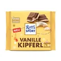 Produktbild: Ritter Sport Vanillekipferl gefüllte Vollmilchschokolade Packung 100g