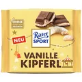 Produktbild: Ritter Sport Vanille Kipferl 100 g Wintersorte Schokoladentafel  (34,90 EUR/kg)