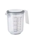 Produktbild: Messbecher mit Spritschutzdeckel + Skalierung Kapazität 1,0 Liter