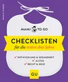 Produktbild: Mami to go - Checklisten für die ersten drei Jahre: Entwicklung & Gesundheit - Alltag - Recht & Geld (GU Baby)