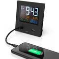 Produktbild: Hama Funkwecker DCF Funk Wecker Digital Funkuhr lautlos USB Ladegerät 2x Alarm