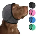 Produktbild: Geräuschreduzierende Ohrenschützer für Hunde - Beruhigende Haube gegen Angst und Stress, Ideal für Feuerwerk & Donner,Grey M - Grau