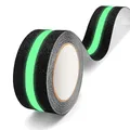 Produktbild: XFXIA Antirutsch Klebeband Glow, rutschfest Streifen mit Selbstklebend, Antirutschband für Treppen Stufen Bodenbelag, Stark Antirutschband Selbstklebend (50mm x 5m, Fluoreszenz)