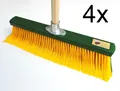 Produktbild: 4x Krallenbesen Hof & Garten Exklusiv 45cm,  Holzstiel 140 cm - Mengenrabatt